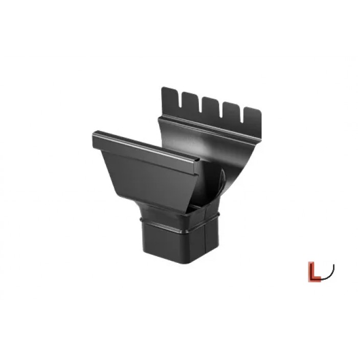 SIBA TECH kvadratinio lietvamzdžio įlaja 140/80x80mm SIBA TECH kvadratinio lietvamzdžio įlaja 140/80x80mm