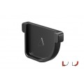 SIBA TECH kairinis stačiakampis / dešininis apvalus latako galas 140 mm